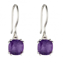 AMETHYST ELEMENT SILVER EARRINGS